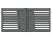 Portail aluminium Audelange packshot 3D