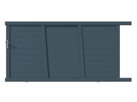 Portail aluminium Bournois packshot 3D