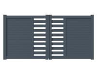 Portail aluminium Poyans packshot 3D