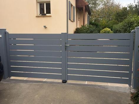 Portail aluminium Rioz packshot 3D