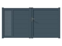 Portail aluminium Vesoul packshot 3D