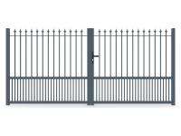 Portail battant Genevrey packshot 3D