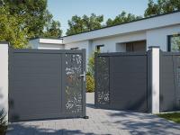 Portail aluminium Aquarelle photo Ambiance 3D