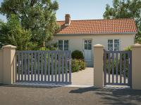 Portail aluminium Gray packshot 3D