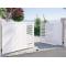 Portail aluminium battant Archipel option remplissage lames pvc