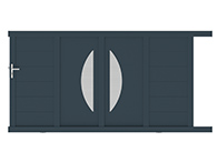 Portail coulissant Aquarelle packshot 3D