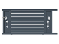 Portail coulissant Arbois packshot 3D