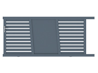 Portail coulissant Audelange packshot 3D