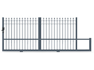 Portail coulissant Belvoir packshot 3D
