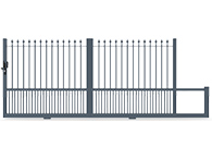 Portail coulissant Genevrey packshot 3D