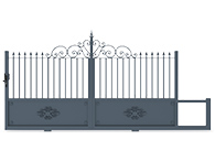 Portail coulissant Grammont packshot 3D