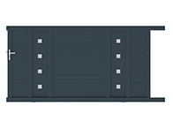 Portail coulissant Graphic packshot 3D