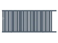 Portail coulissant Mathay packshot 3D