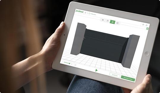  Portail coulissant via configurateur 3D 